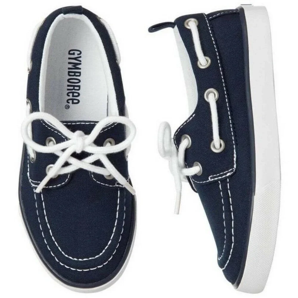 Gymboree Navy Canvas Slip-On Boat Shoes Size 1